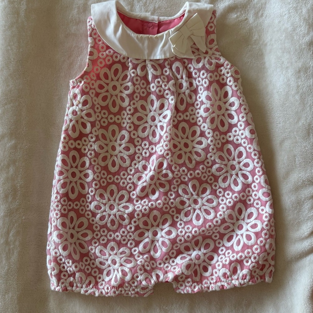 Gymboree Pink and Cream Baby Outfit